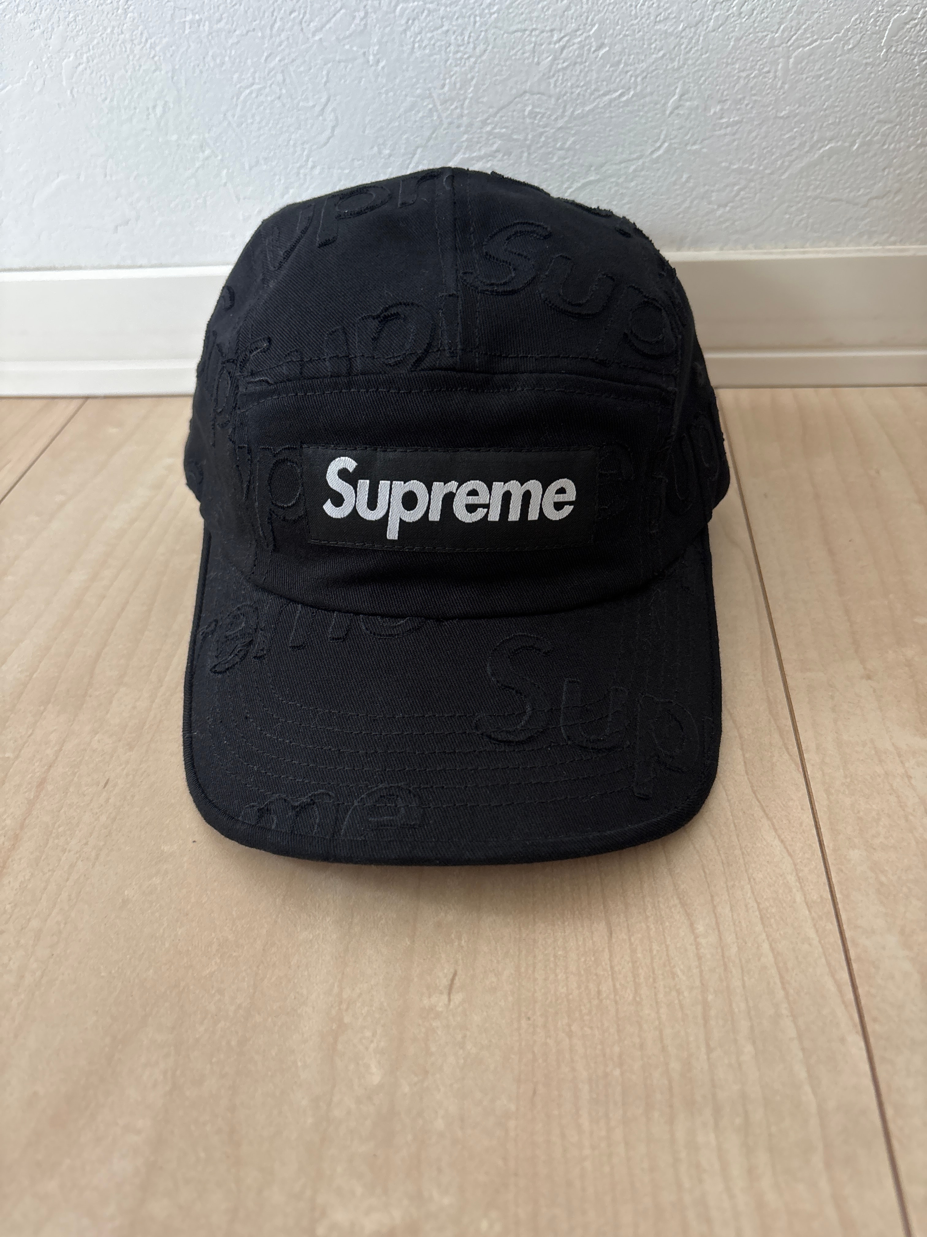 Supreme Lasered Twill Camp Cap "Black"