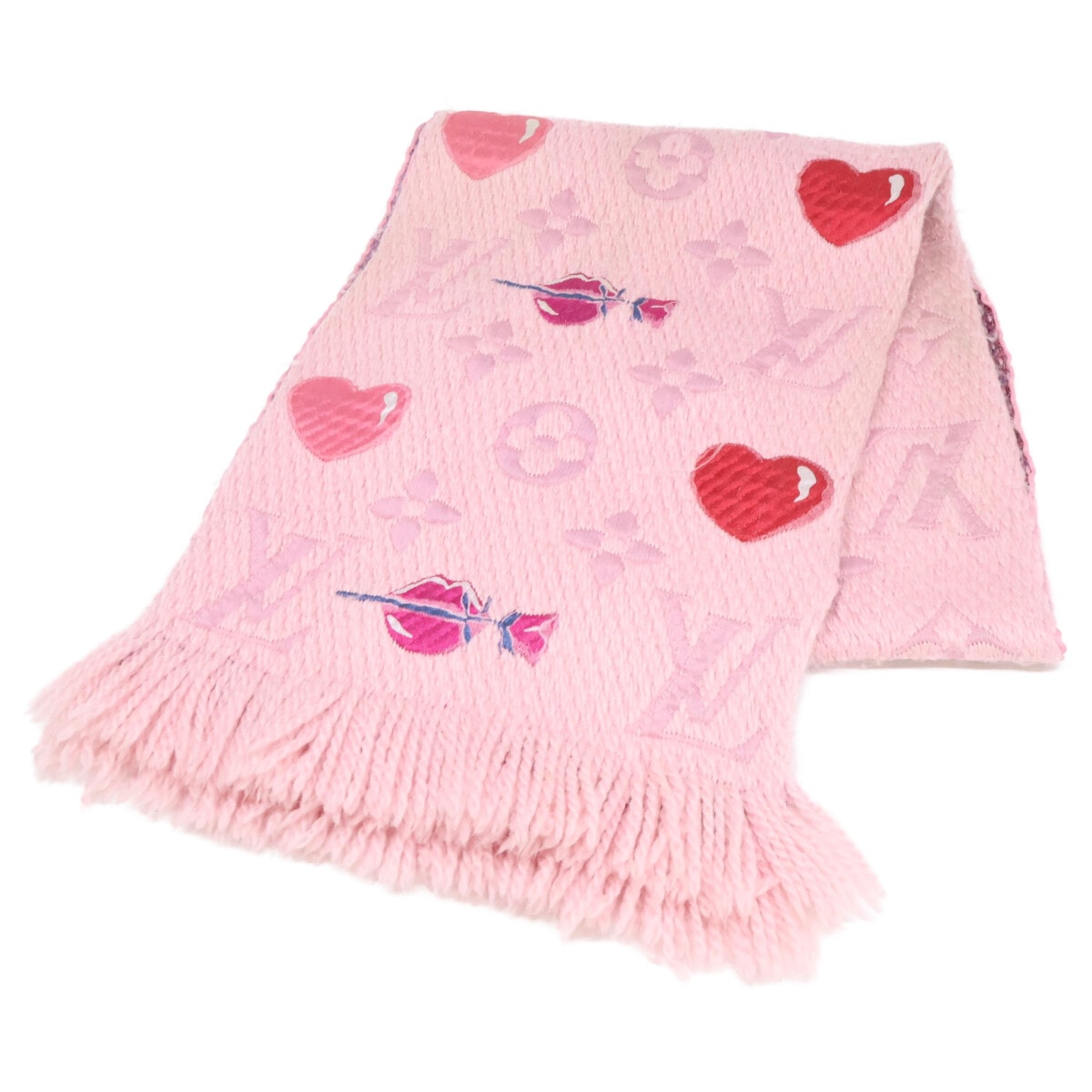 ルイヴィトン M71587 エシャルプ ロゴマニア アラフォリ シルク/ウール