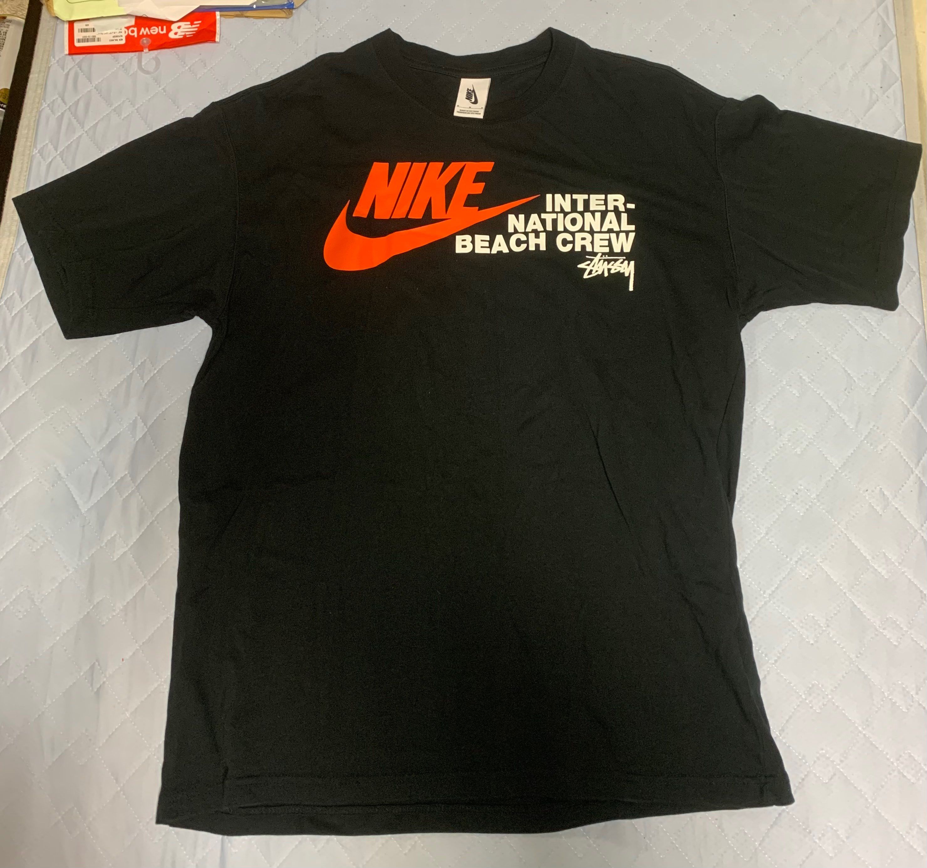 Nike x Stussy International Beach Crew T-Shirt "Black"