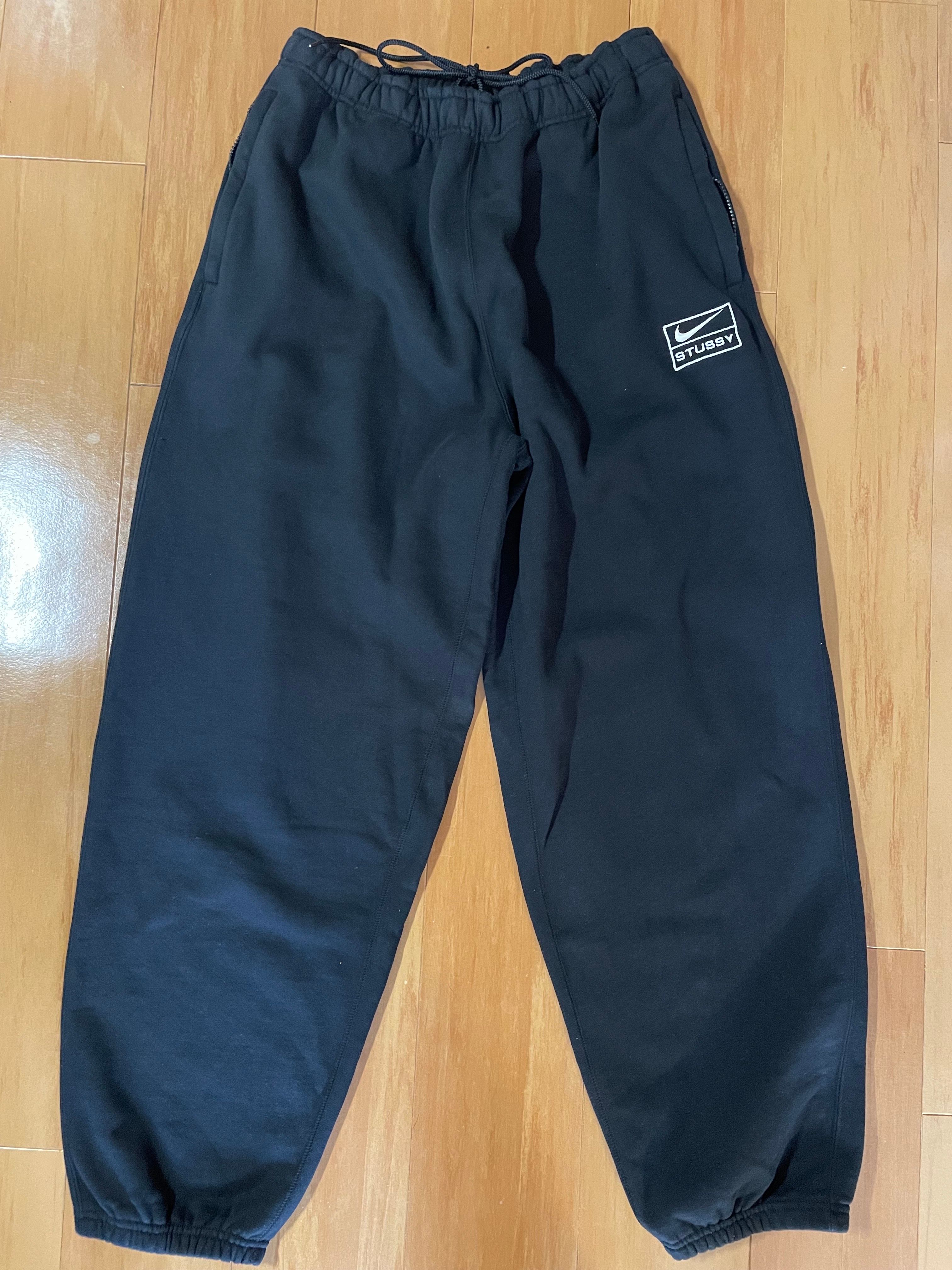 Stussy × Nike NRG Washed Fleece Pant (US Size) "Black" DN4030-010