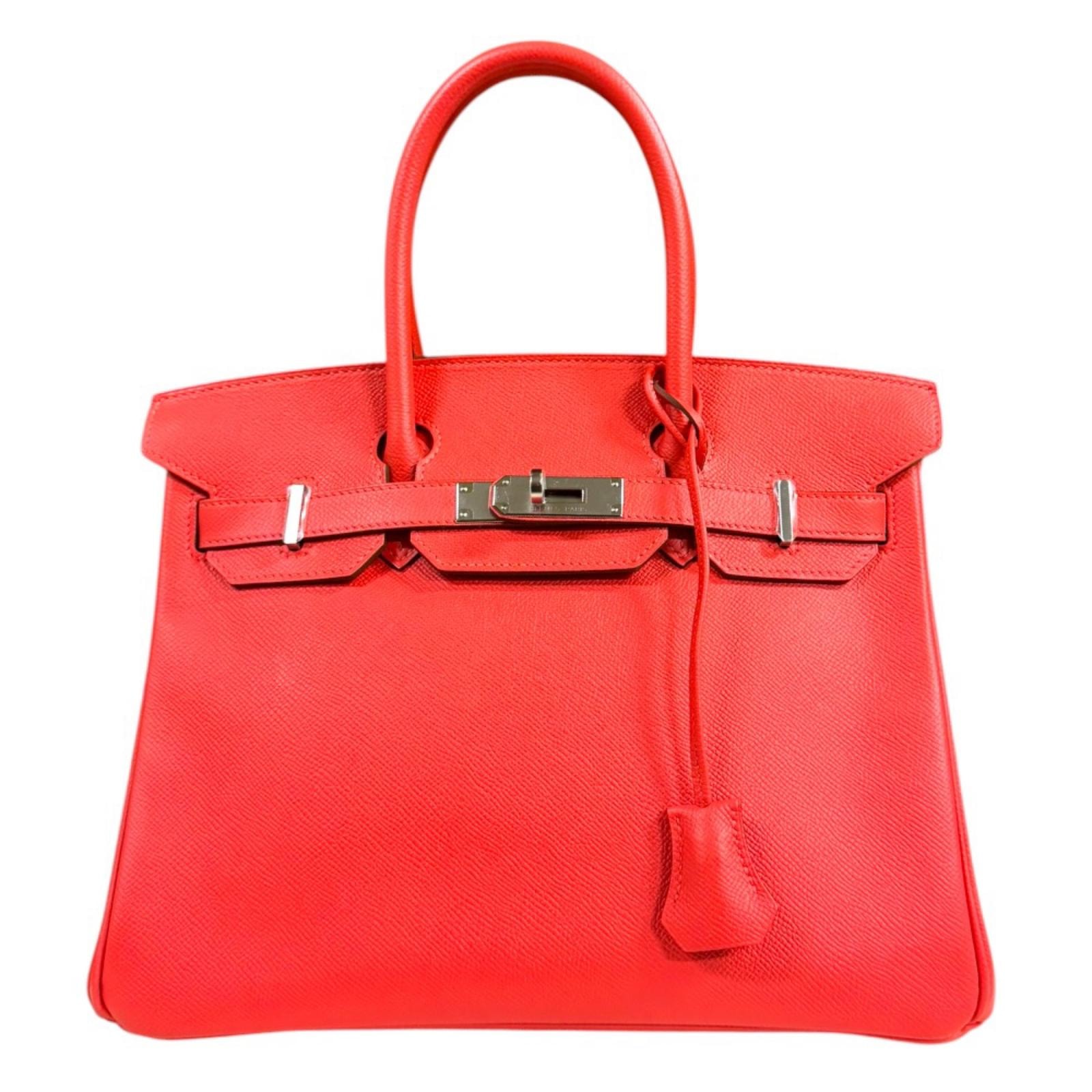 エルメス バーキン30 ハンドバッグ ヴォーエプソン ピンク レディース HERMES 中古