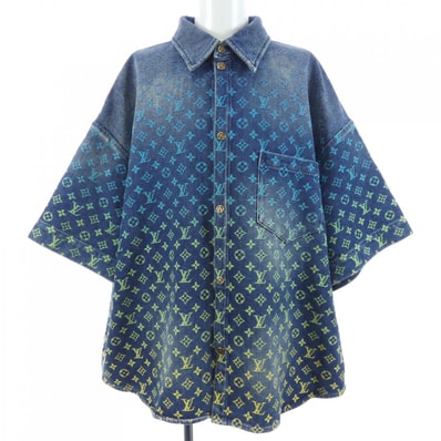 ルイヴィトン LOUIS VUITTON レインボーモノグラムショートスリブデニムシャツ HOS72XYM4 S/Sシャツ