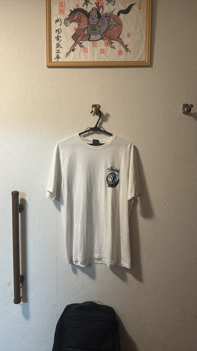 Stussy Born x Raised 8 Ball Tee "White"