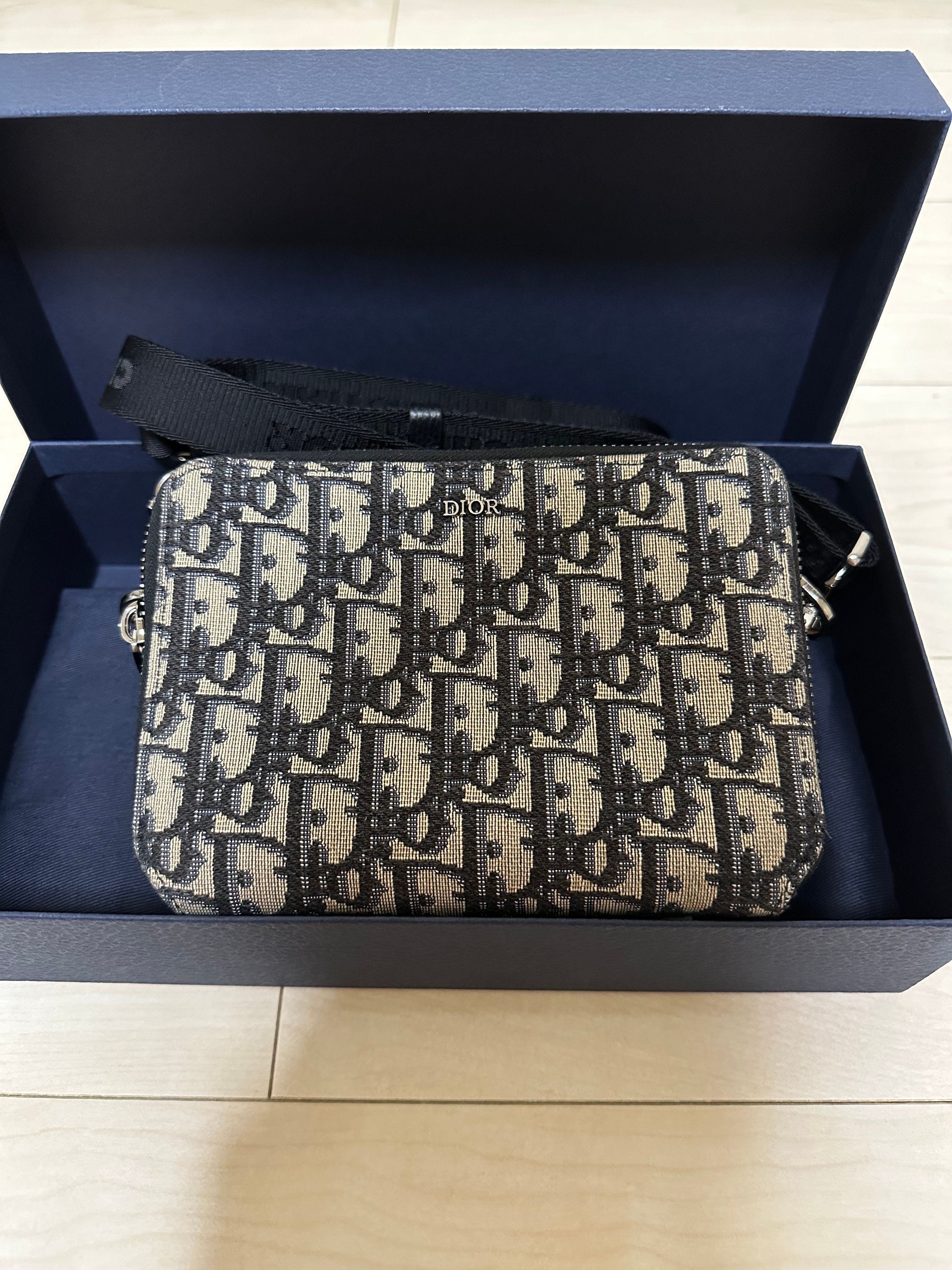 Dior Shoulder Strap Pouch Dior Oblique Jacquard "Beige"