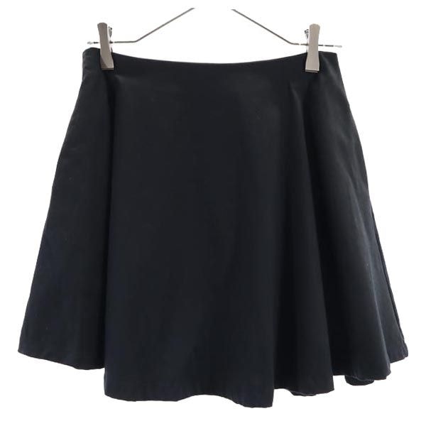 KATE SPADE SATURDAY ケイトスペードサタデー ミニ丈 フレアスカート 4 ブラック系 バックジップ