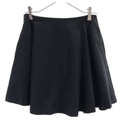 KATE SPADE SATURDAY ケイトスペードサタデー ミニ丈 フレアスカート 4 ブラック系 バックジップ