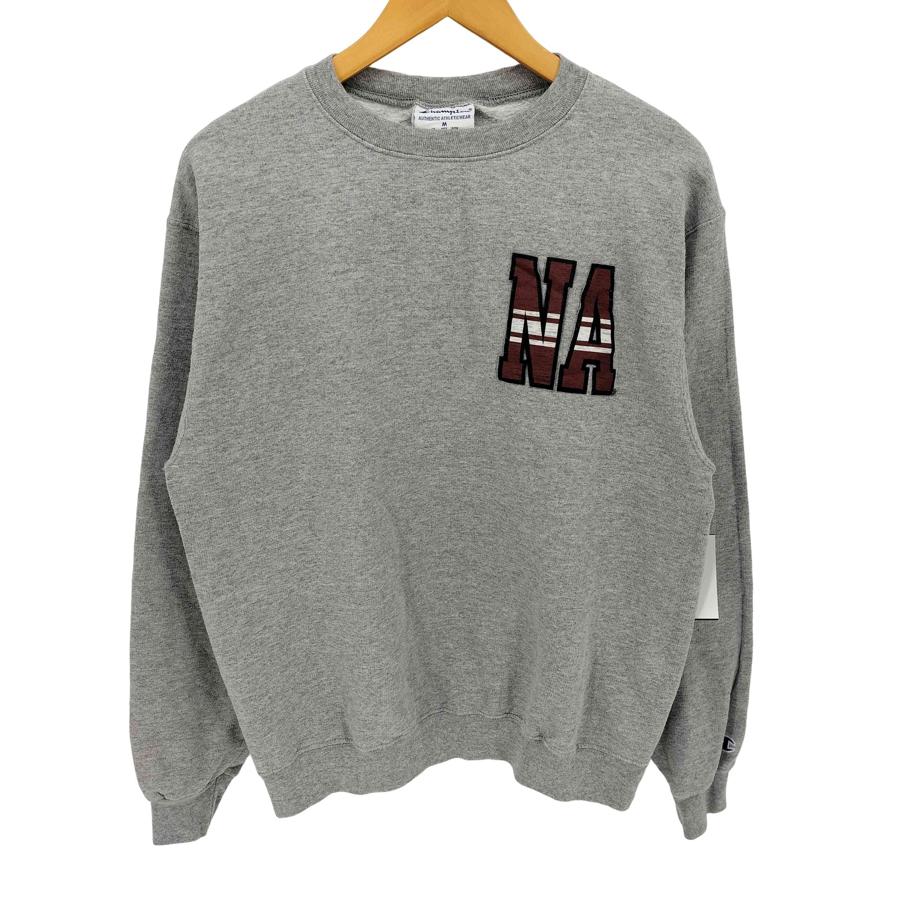 NA ワッペン 刺繍 クルーネック スウェット【1140722311721】