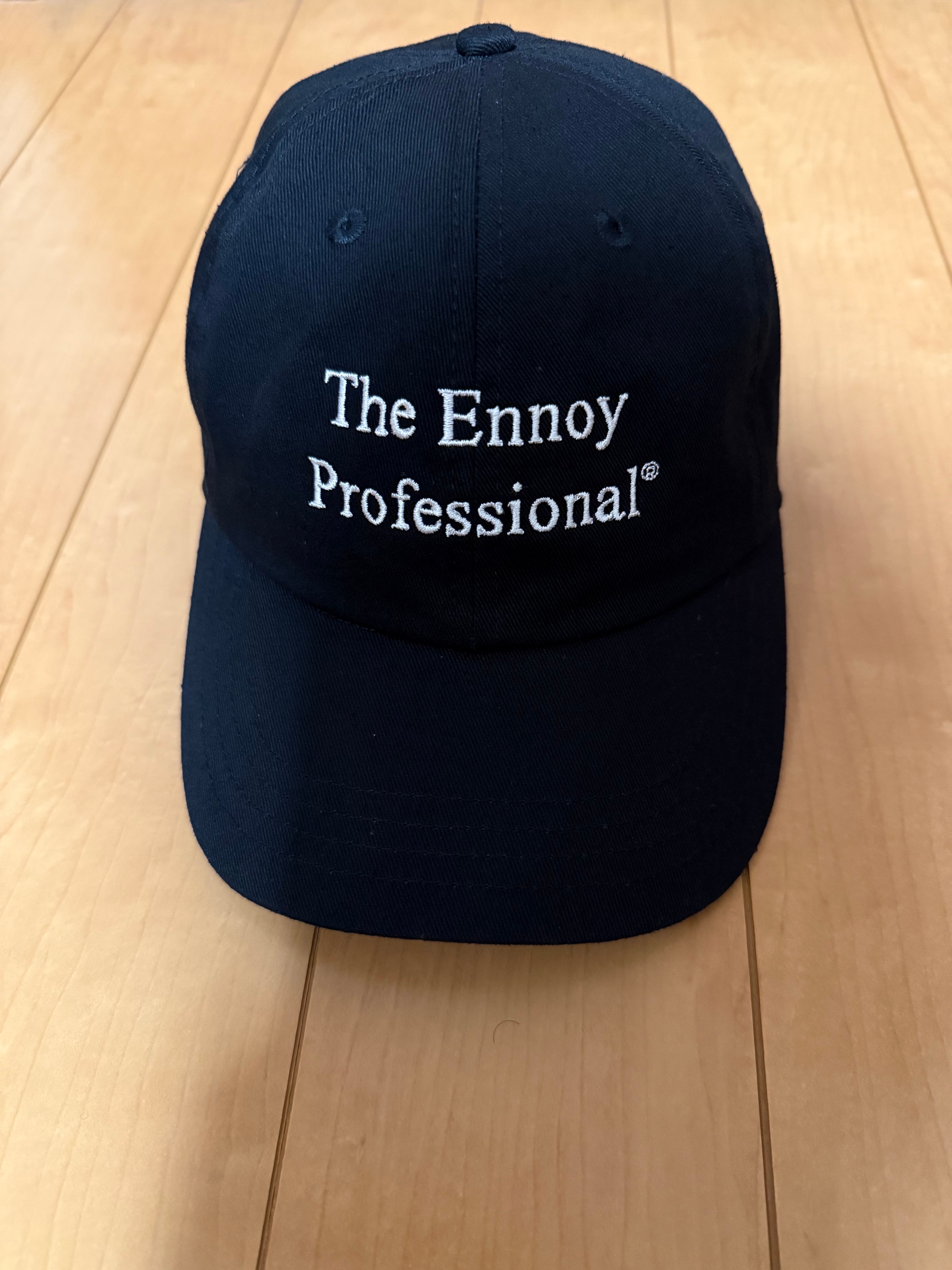 エンノイ コットン キャップ (The Ennoy Professional ロゴ) "ブラック" (24SS)