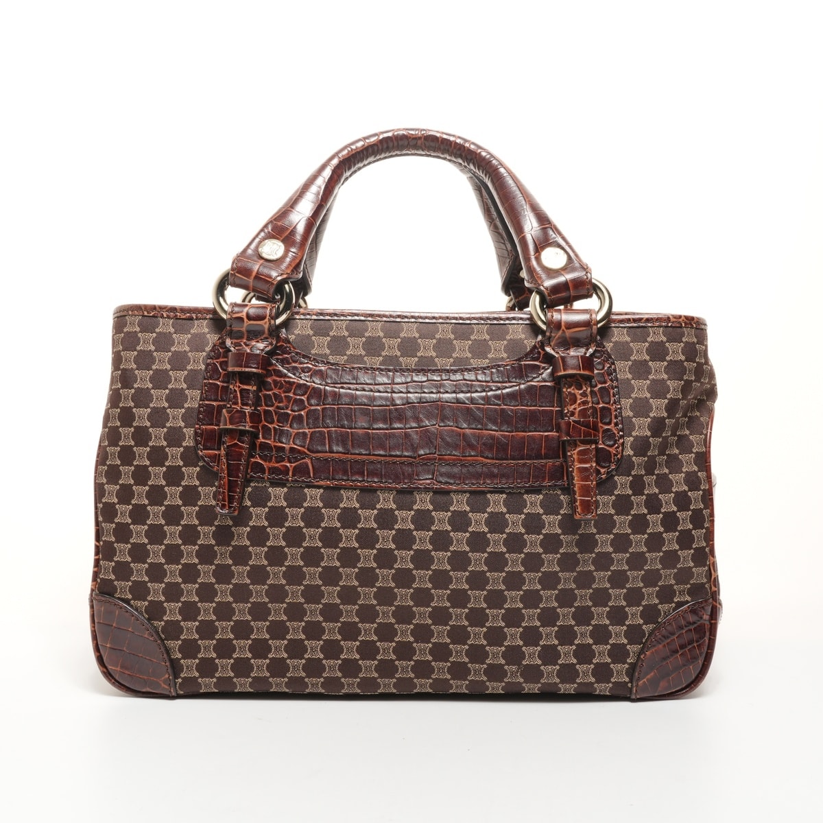 セリーヌ CELINE マカダム キャンバス ブギー ハンドバッグ【中古】