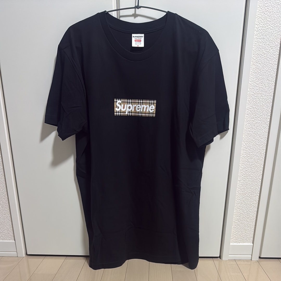 Supreme / Burberry Box Logo Tee "Black"