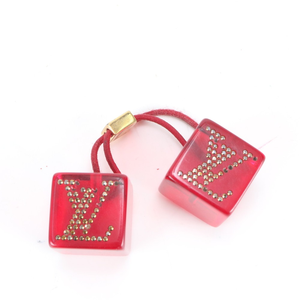 ルイヴィトン ヘアキューブ アンクルージョン ヘアゴム レッド