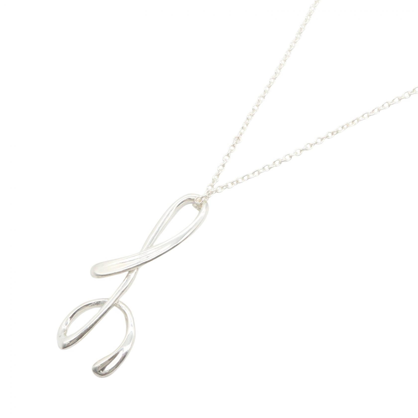 ティファニー TIFFANY&CO イニシャル ネックレス ネックレス ジュエリー シルバー925 レディース シルバー系 【中古】