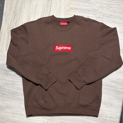 Supreme Box Logo Crewneck "Brown" (22FW)