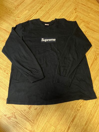 Supreme Box Logo L/S Tee "Navy"