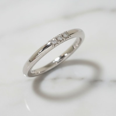 ティファニー TIFFANY&Co. フォーエバー ウェディング バンドリング 5号 61000836 リング Pt950プラチナ ダイヤモンド レディース【中古】【Aランク】