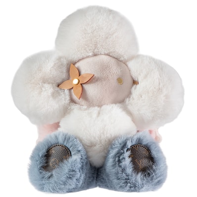 LOUIS VUITTON ルイ・ヴィトン ドゥドゥ・ヴィヴィエンヌ GI0445 ぬいぐるみ 牛革 プラッシュ ホワイト ピンク【中古】