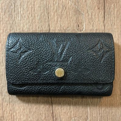 Louis Vuitton 6 Key Holder Monogram Empreinte Leather "Noir"