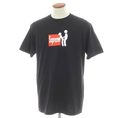 【中古】シュプリーム Supreme 2025年秋冬 Stick Tee コットン クルーネック 半袖Tシャツ ブラック【サイズM】【メンズ】