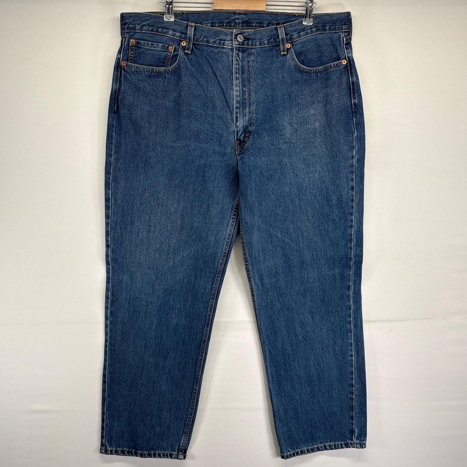 古着 リーバイス Levi's デニムパンツ 550 テーパード ジーンズ ジーパン 長ズボン 大きいサイズ w42 L32 ブルー メンズ