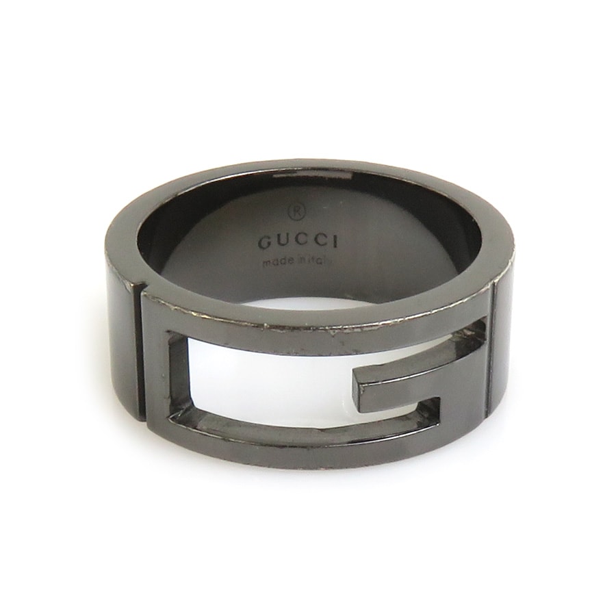グッチ GUCCI リング・指輪 シルバー925 ガンメタル メンズ 15号【中古】 h30706a