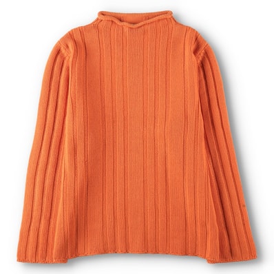古着 エルメス HERMES カシミア混 リブ編み ロールネック ウールニットセーター イタリア製 メンズXL相当/yaa000111