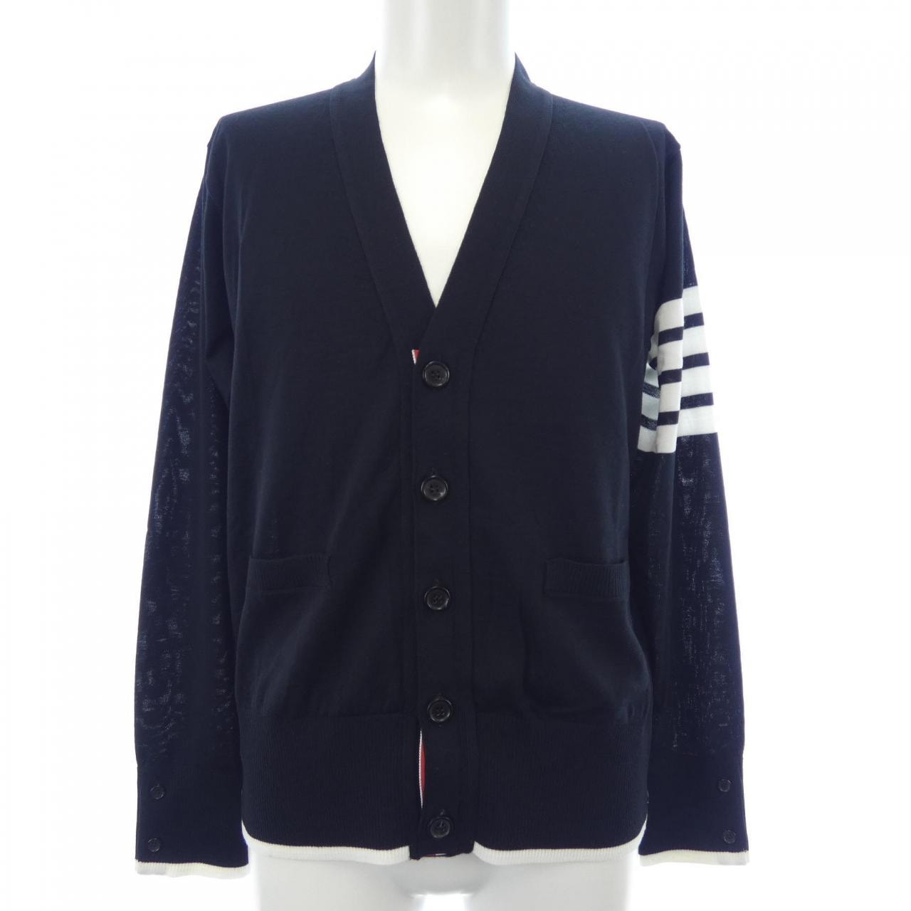 トムブラウン THOM BROWNE ファイレメリノウール 4-BAR リラックスフィットカーディガン MKC002D カーディガン