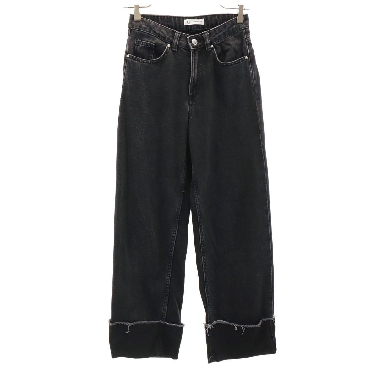 ZARA ザラ ワイドデニムパンツ ブラック系 TRF COLLECTION ジーンズ
