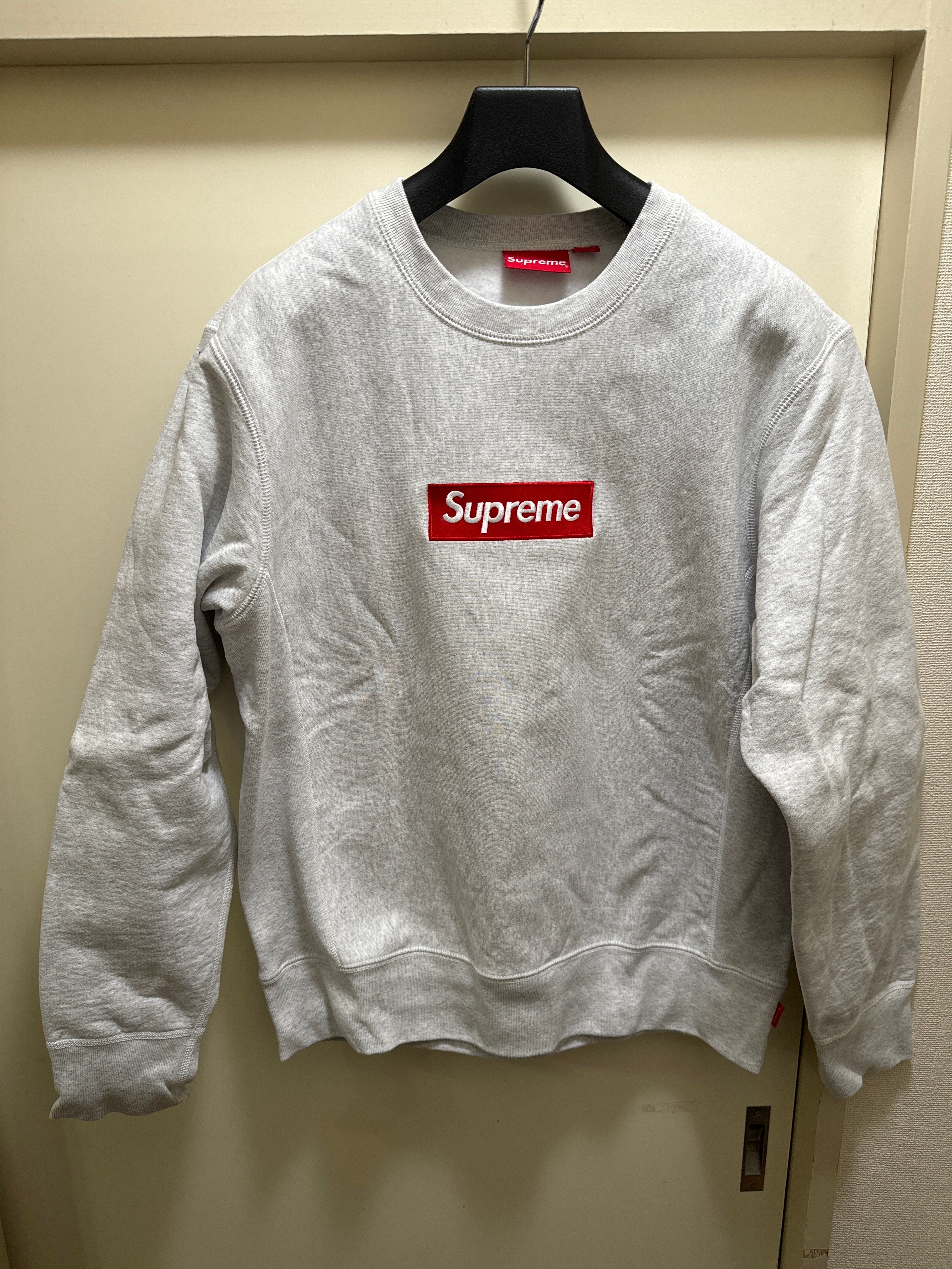 Supreme Box Logo Crewneck Sweatshirt "Ash Grey" (18FW)
