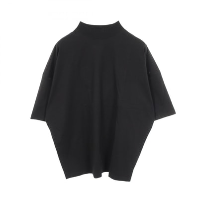 ジルサンダー JIL SANDER オーバーサイズ モックネック 半袖Tシャツ 衣料品 トップス コットン メンズ ブラック系 【中古】