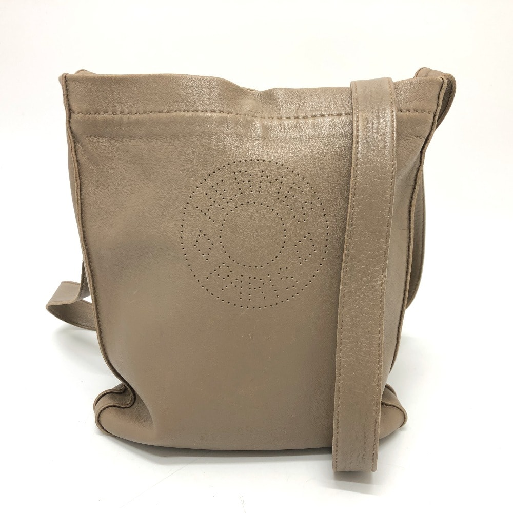 エルメス HERMES クルードセル ショルダーバッグ レザー □N刻刻 エトゥープ ブラウン
