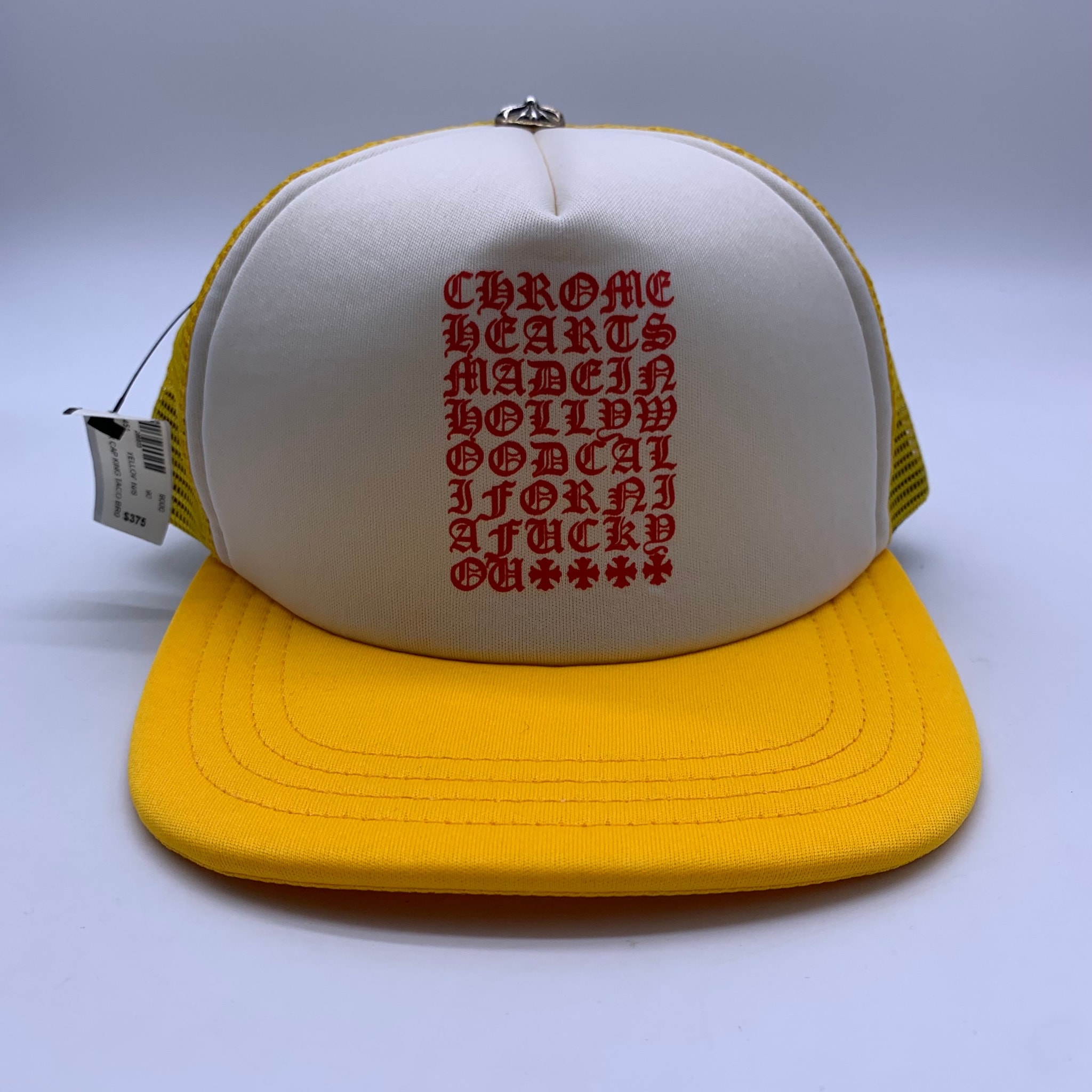 Chrome Hearts Trucker Cap King Taco CH Scroll "Yellow"