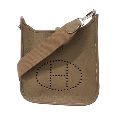 ★最終価格★SALE【6ka0286】エルメス ショルダーバッグ エヴリン23 トリヨンクレマンス エトゥープ シルバー金具 K刻印【中古】レディース