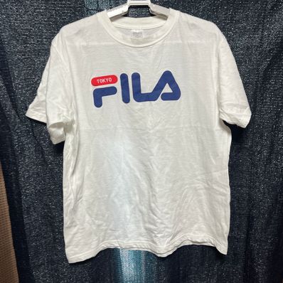 FILA × ATMOS バックプリントクルーネックTシャツ メンズ