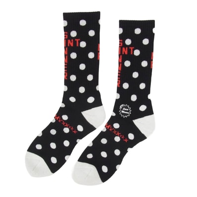 SAINT MICHAEL セントマイケル その他ファッション雑貨 26SS SM-MK8-0000-100 DOT SOCKS ドット ソックス 靴下 ブラック系 M【新古品】【未使用】【中古】