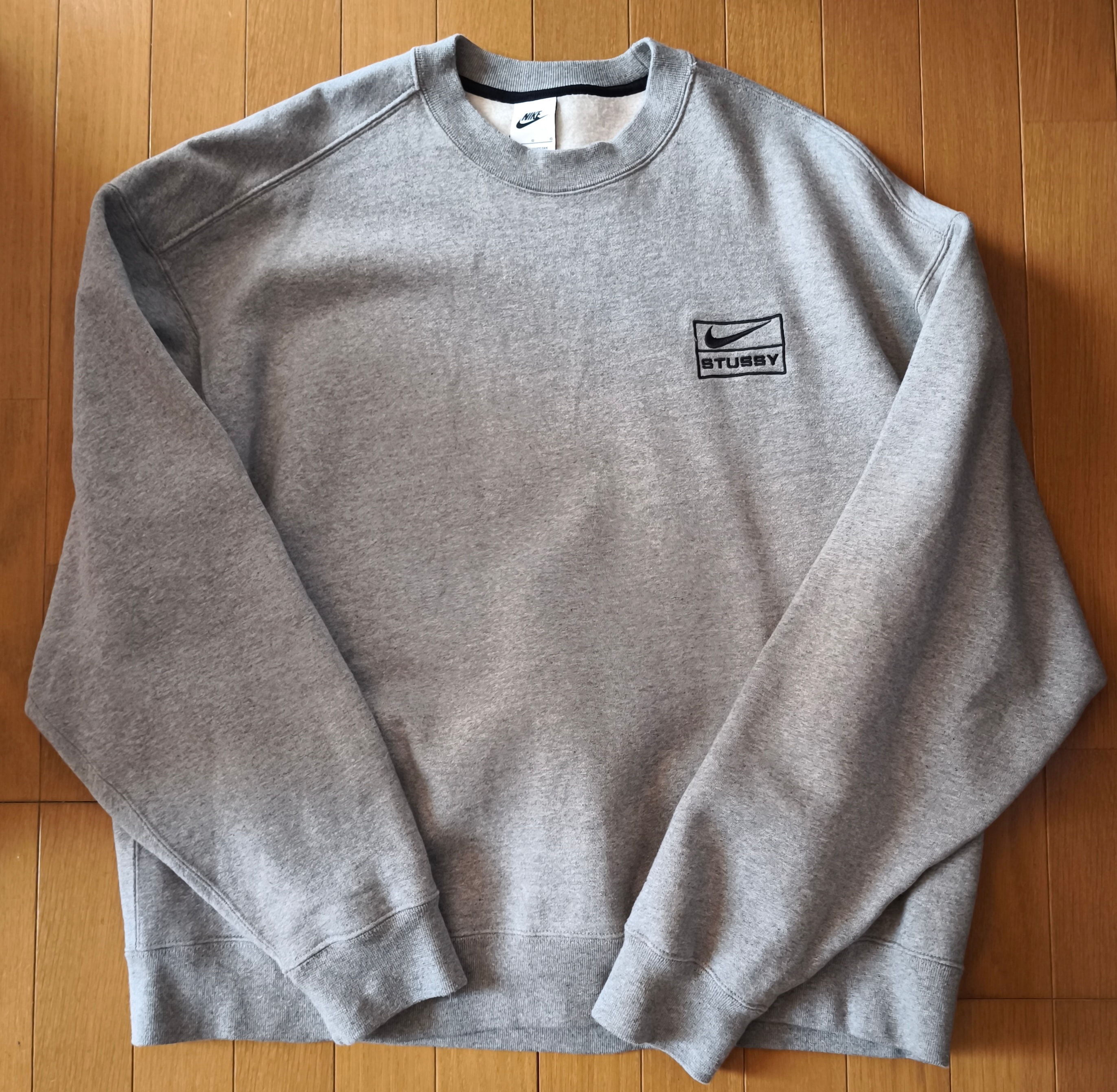 Stussy x Nike Fleece Crew (US Size) "Grey" DO9337-063