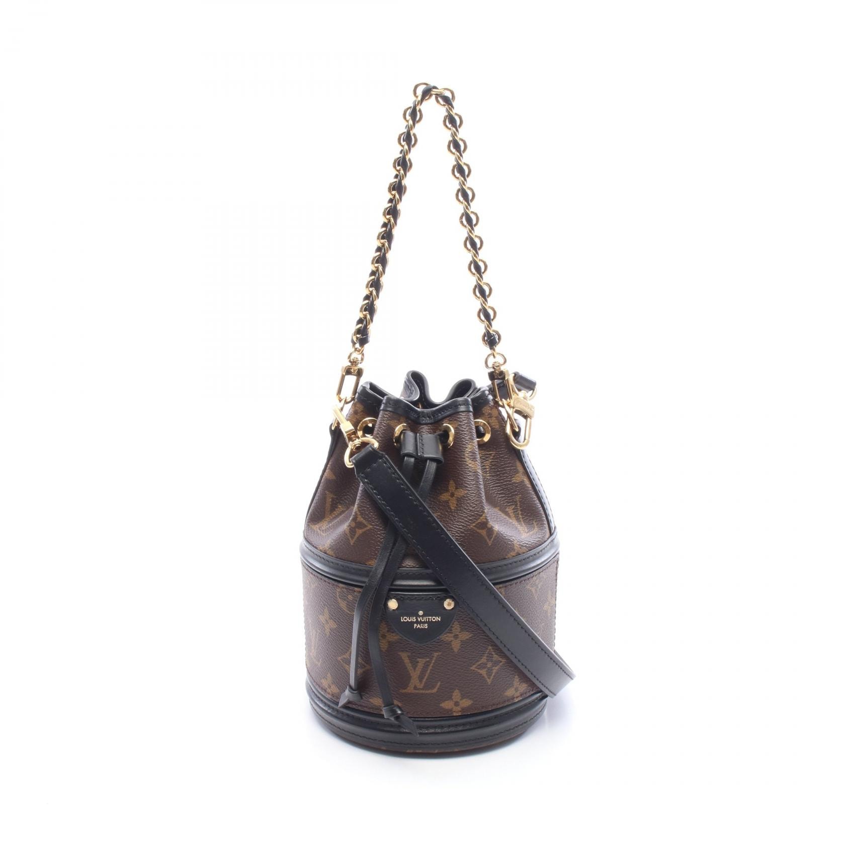 ルイ・ヴィトン LOUIS VUITTON カノエ ハンドバッグ バッグ PVCコーティングキャンバス レザー モノグラム レディース ブラウン系 / ブラック系 M83480 【中古】