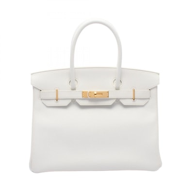 エルメス HERMES バーキン30 ハンドバッグ バッグ レザー カーフ(牛革) ヴォーエプソン ヴォーエプソン ホワイト □R刻印(2014年製造) レディース ホワイト系 041701CC 【中古】