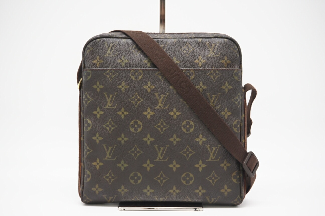 LOUIS VUITTON ルイ・ヴィトン モノグラム トロターボブール M97037 ショルダーバッグ ブラウン コーティングキャンバス メンズ