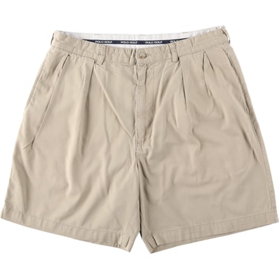 古着 ラルフローレン Ralph Lauren POLO GOLF ポロゴルフ CLASSIC GOLF SHORT ツータック チノショーツ ショートパンツ メンズw34相当/eaa660190