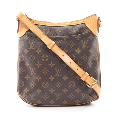 ルイ・ヴィトン LOUIS VUITTON オデオンPM モノグラム ショルダーバッグ バッグ PVCコーティングキャンバス レザー モノグラム レディース ブラウン系 M56390 【中古】