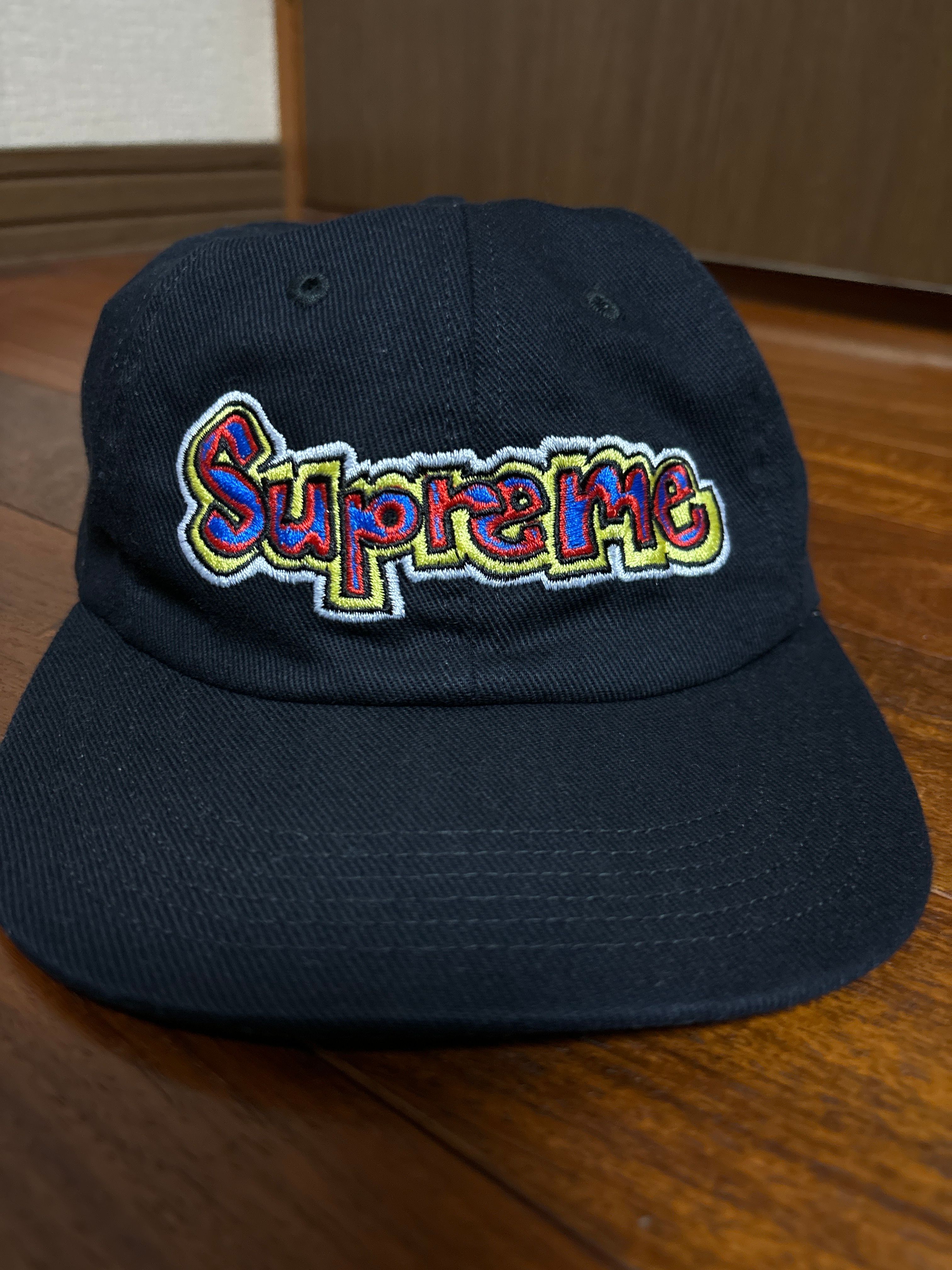 supreme 2018SS Gonz Logo 6-Panel BLACK