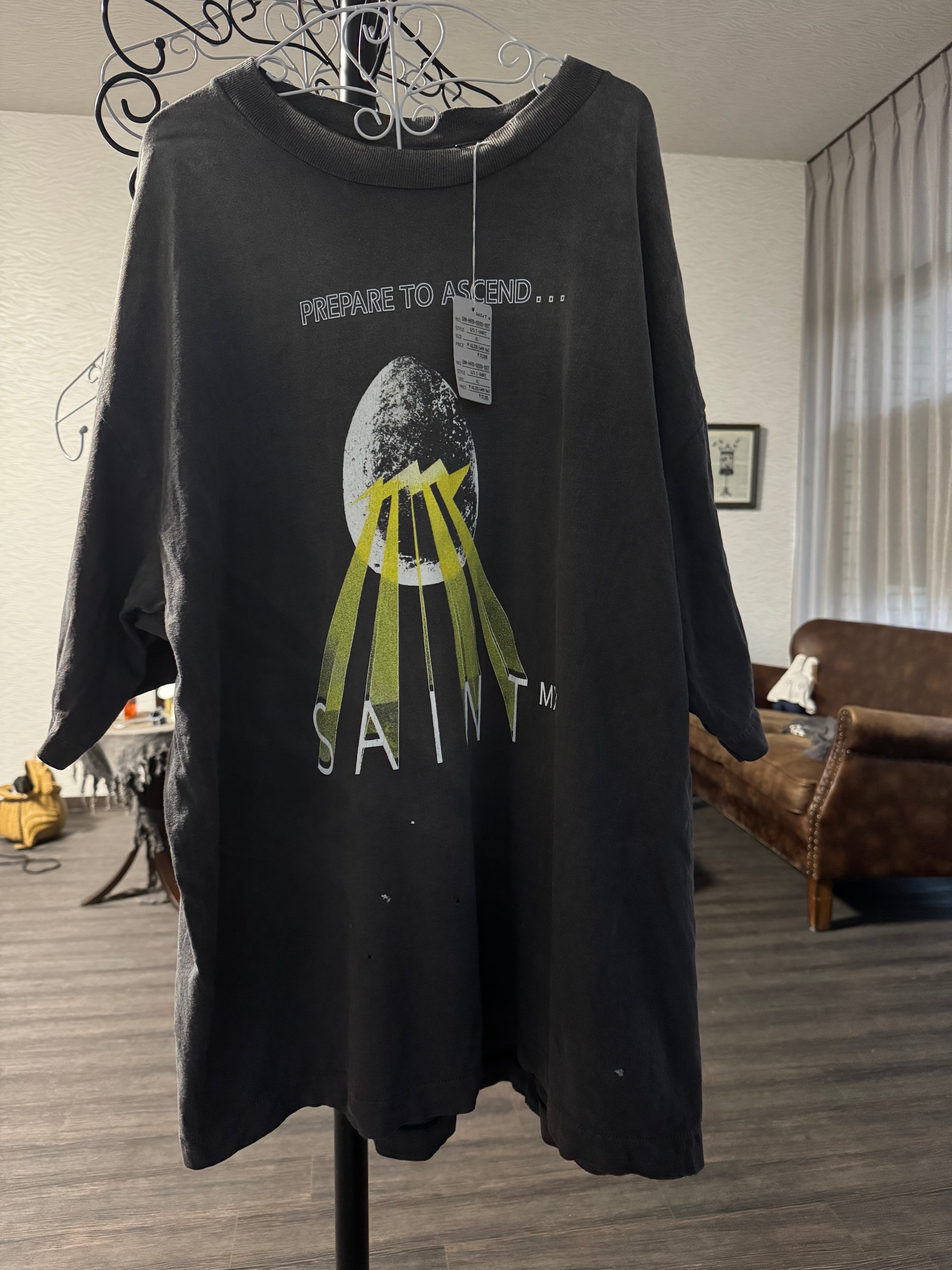 SAINT Mxxxxxx SS Tee Egg "Black" SM-HR8-0000-007