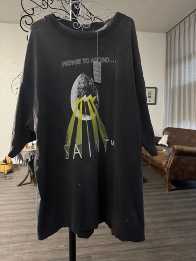 SAINT Mxxxxxx SS Tee Egg "Black" SM-HR8-0000-007