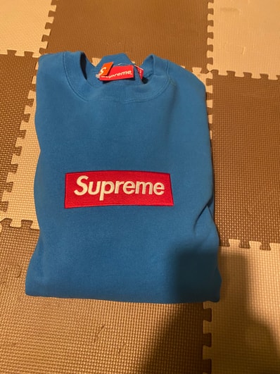 Supreme Box Logo Crewneck "Blue" (22FW)
