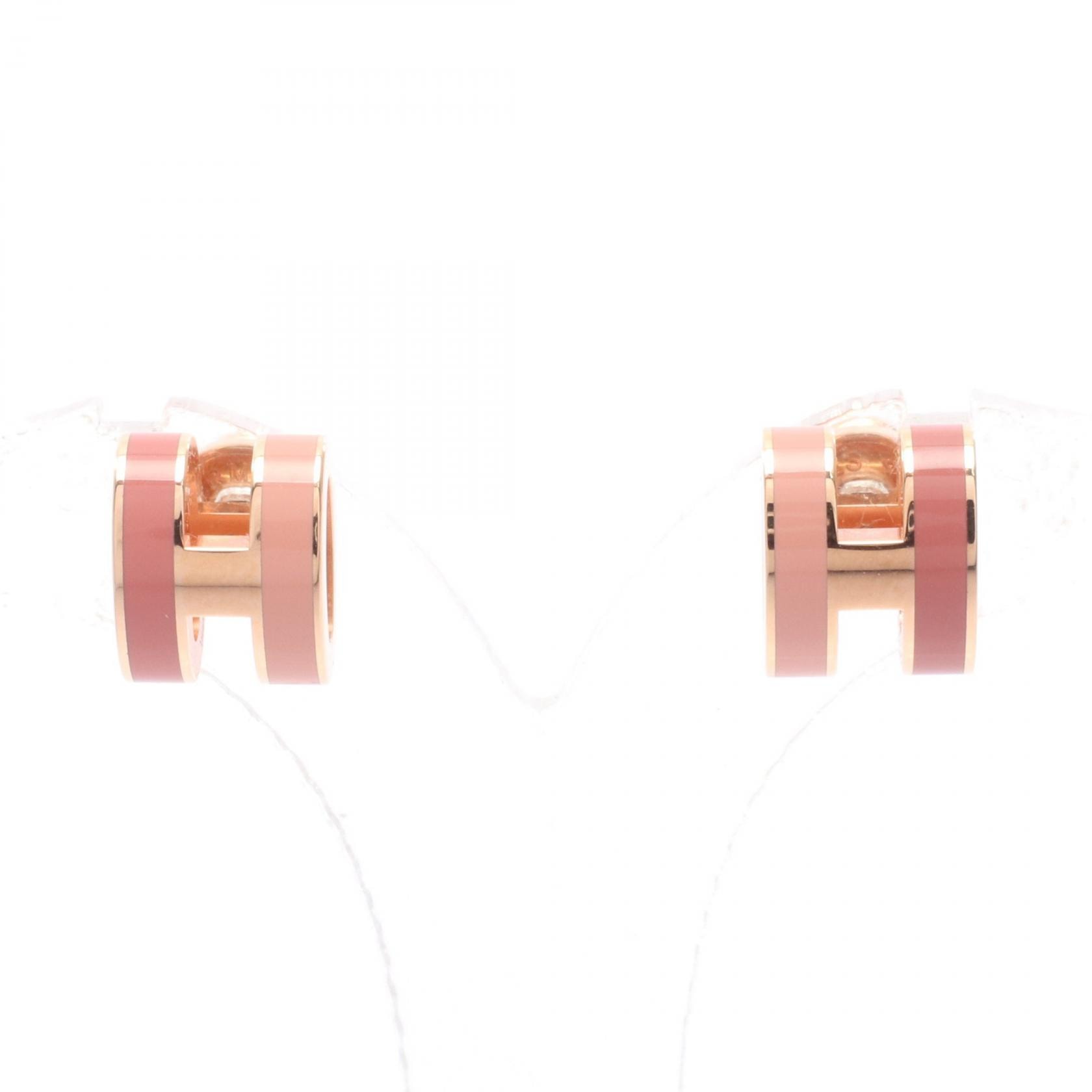 エルメス HERMES MINI POP H ミニポップアッシュ ピアス ジュエリー GP(ゴールドメッキ) ピンク レディース ゴールド系 / ピンク系 【中古】