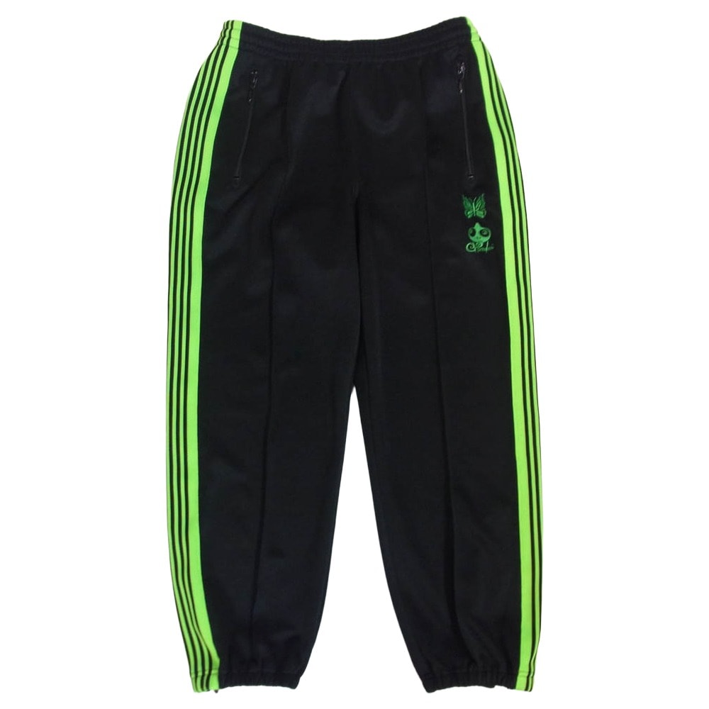 Needles ニードルス パンツ KP986 END OF THE WORLD TRACK PANT SEKAI NO OWARI セカイノオワリ トラックパンツ ブラック系 S【中古】