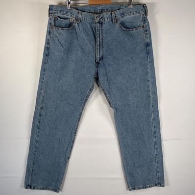 古着 リーバイス Levi's デニムパンツ 505 ブルーデニム ジーンズ ジーパン ストレート 大きいサイズ w40 L29 アイスブルー メンズ