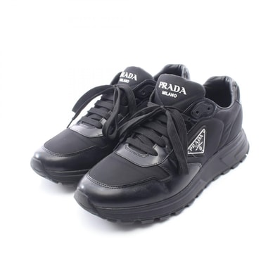 プラダ PRADA PRAX 01 Re-Nylon スニーカー 靴 ナイロン メンズ ブラック系 【中古】