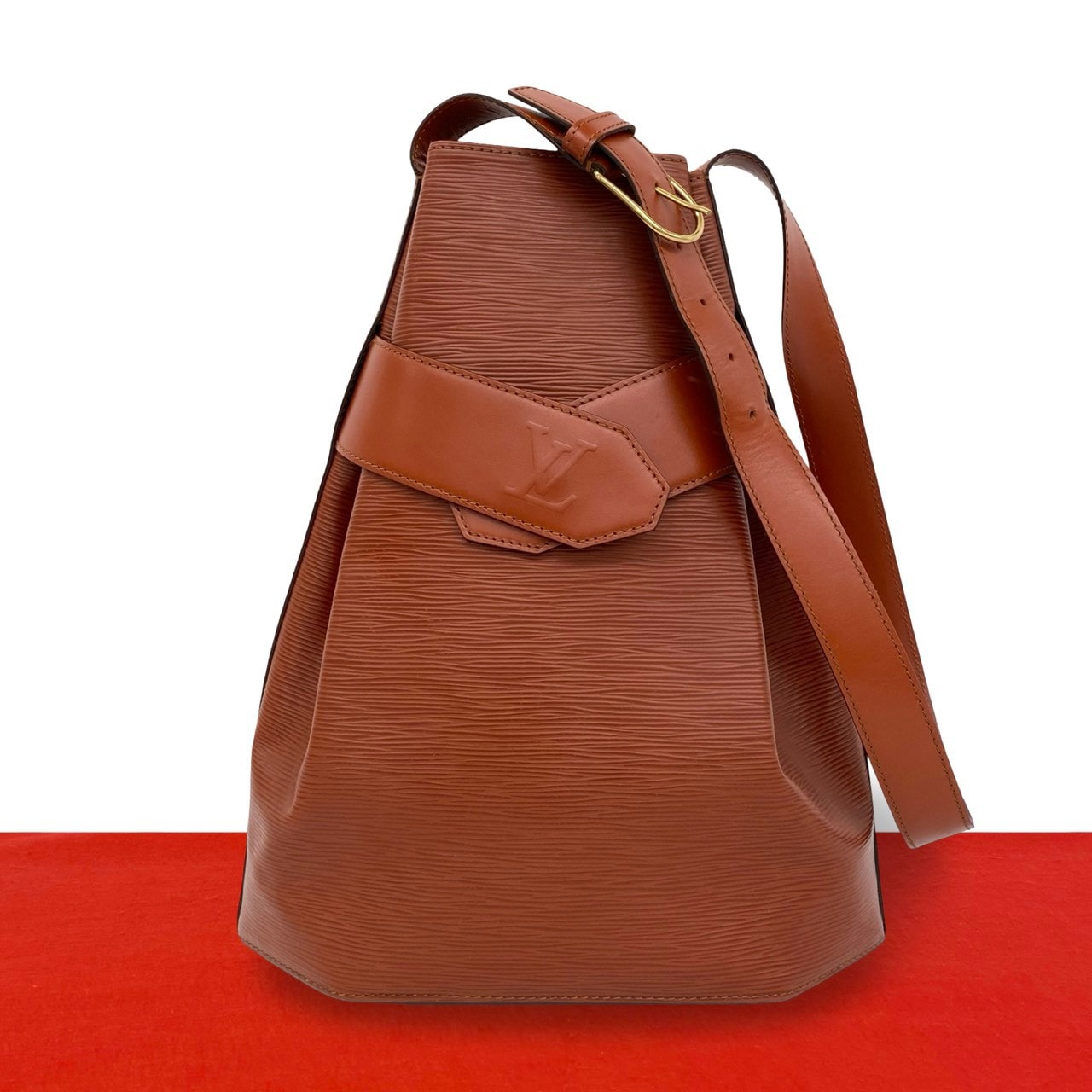 LOUIS VUITTON ルイヴィトン サックデポール GM エピ レザー ショルダーバッグ ケニアブラウン ブラウン
 25790