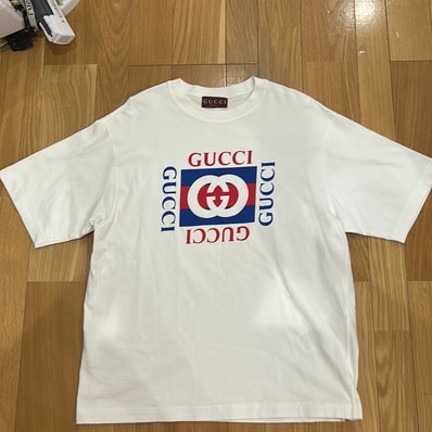 GUCCI Logo Print T-Shirt "White"